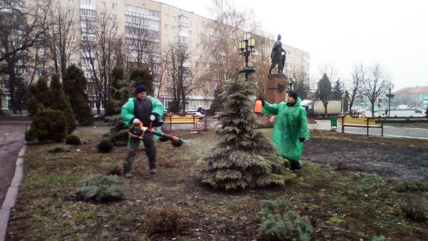 Кп ф "Конвалія" провела обробку ялинок