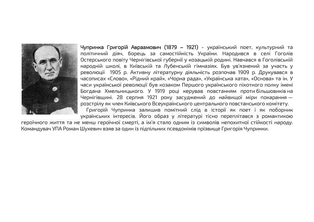 chuprynka hryhorii avraamovych