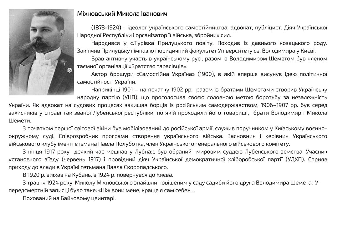 mikhnovskyi mykola ivanovych