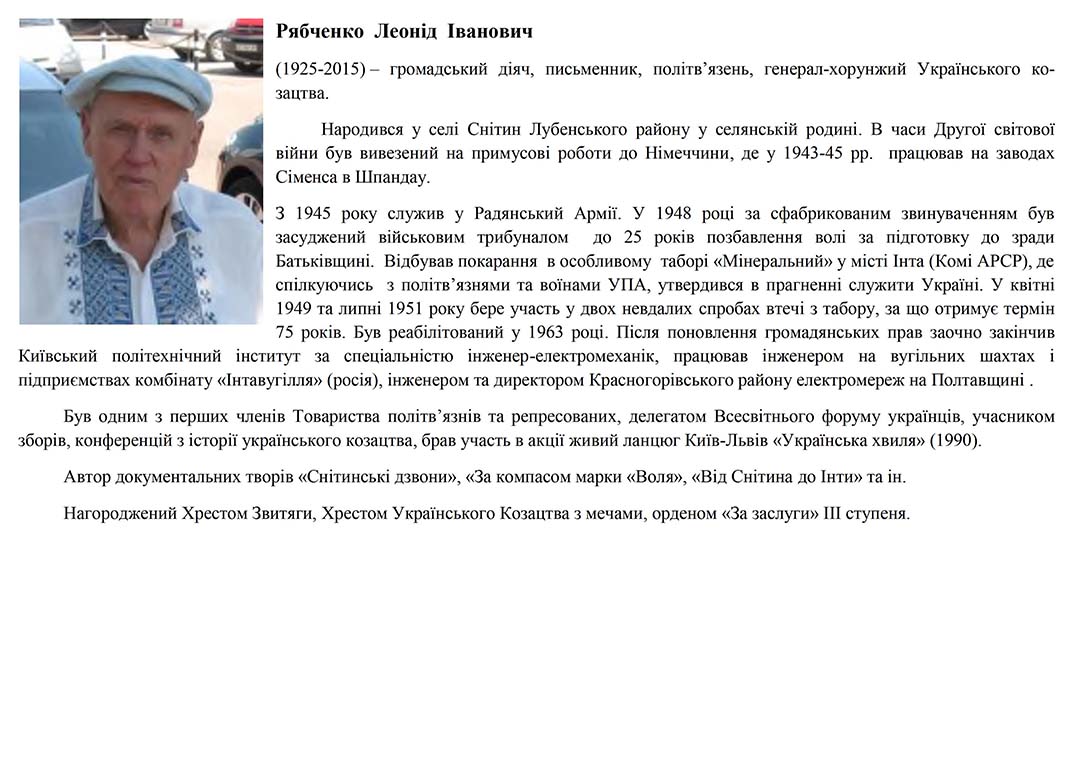 riabchenko leonid ivanovych